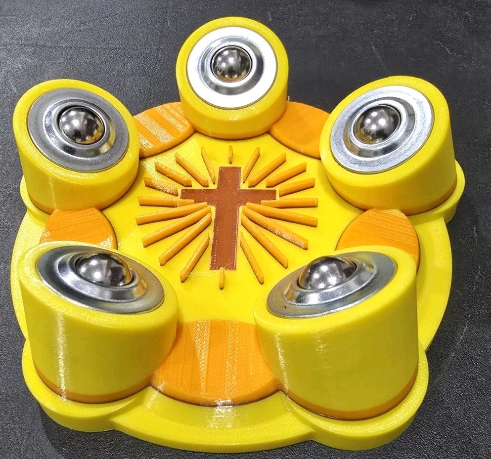 Bowling Ball Spinner - Custom - Cross