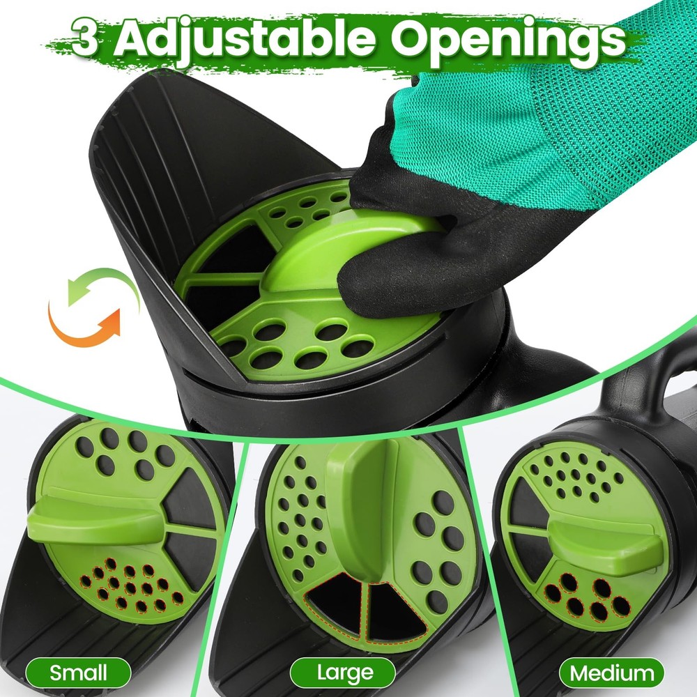 Bacetuao Hand Spreader Shaker, Multiple Adjustable Opening Sizes for black
