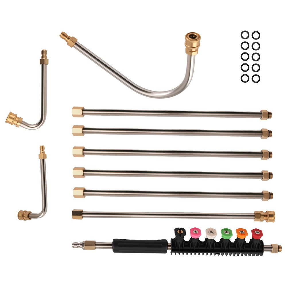 4000PSI High Pressure Washer Extension Wands Replace Lance Gutter Cleaner Nozzle