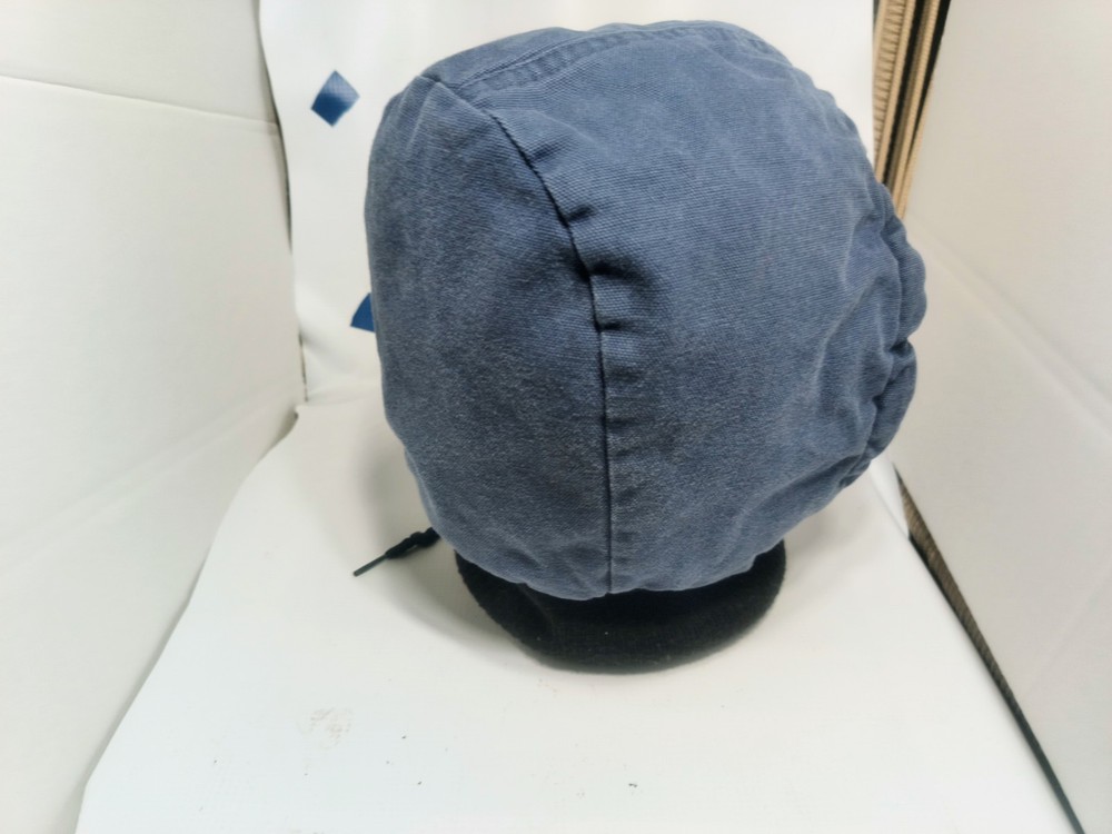 WALLS Zero Zone QUILTED Insulated BLUE Hood Hat Pullover Drawstring Cap