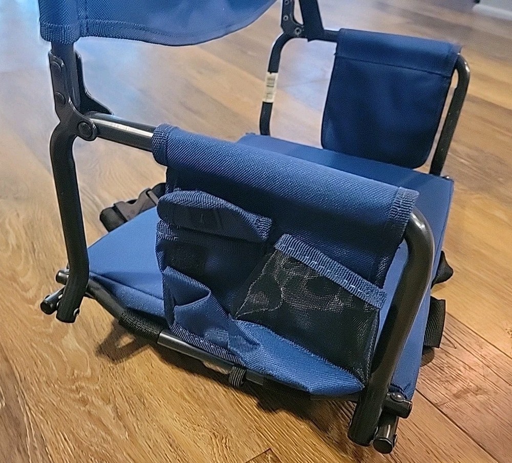 Bleacher Seat Rio Adventure Blue Foldable Portable