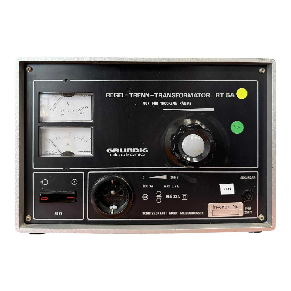 RT5A Grundig Variable Transformer Variac 0-250V