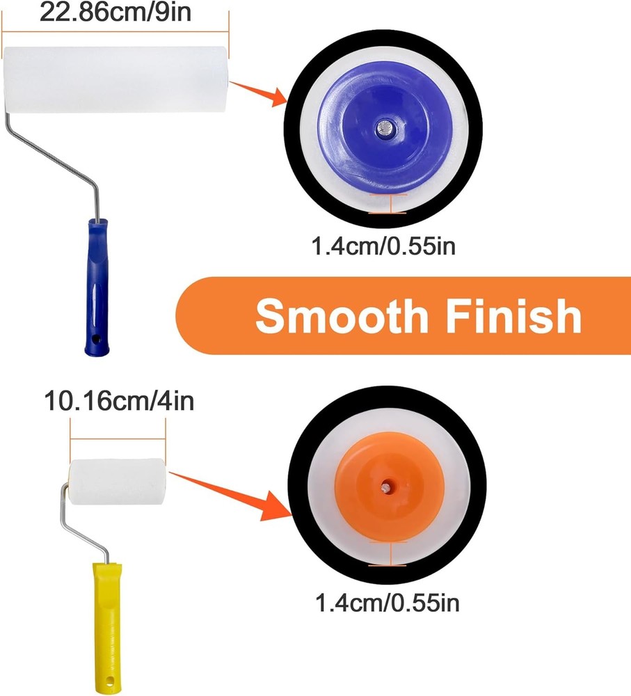 Self-Leveling Floor Tool Kit with Spiked Roller, Paint Roller, Epoxy Shoes