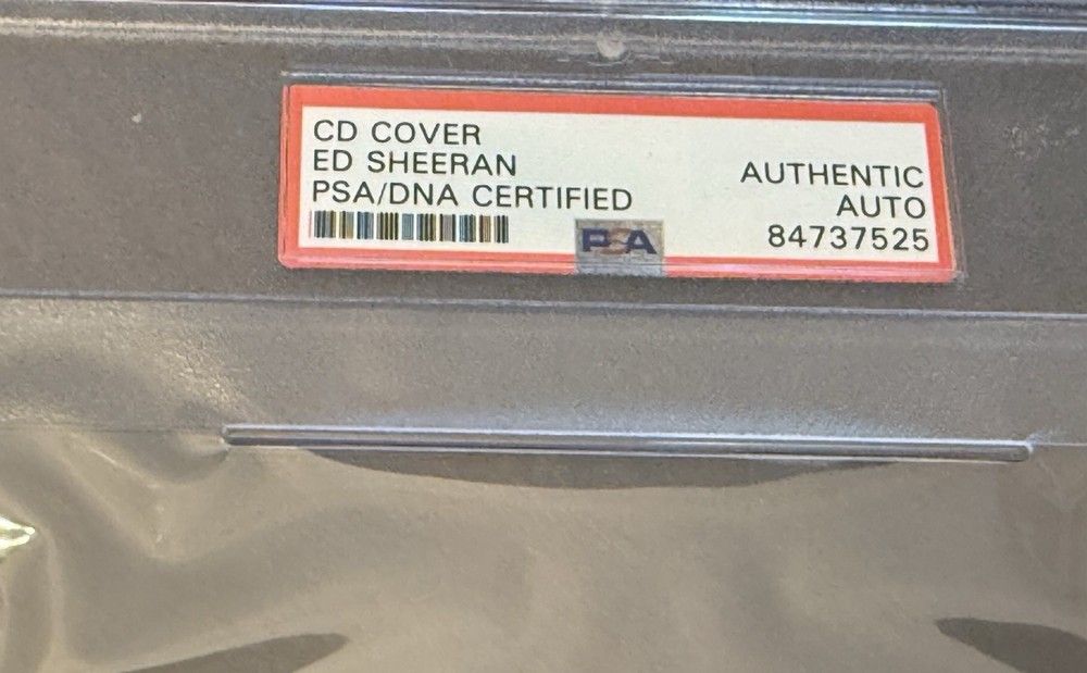 Ed Sheeran Signed CD “2 Step” Insert PSA!!
