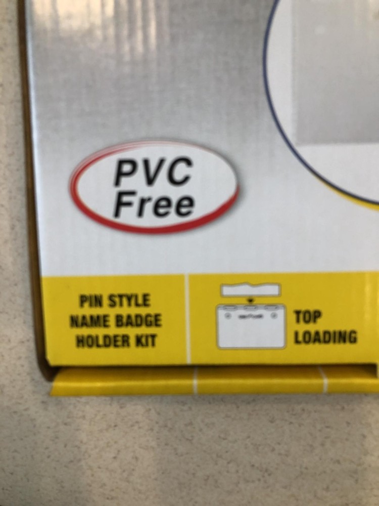 C-Line Top Loading Pin Style Name Badge Kit 100 per Box