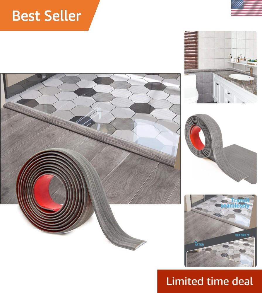 Versatile 4FT Self-Adhesive Floor Transition Strip for Seamless Gap Coverage