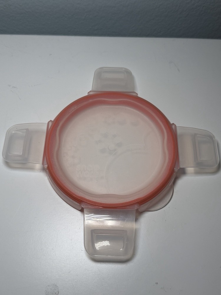 Pyrex Snapware Plastic Storage Lid Replacement 4 inch Round Orange