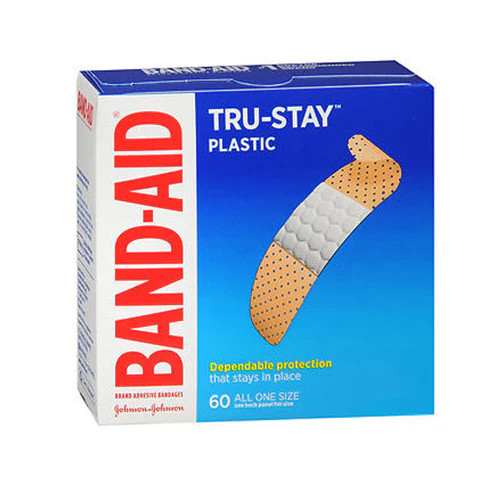 Tru-Stay Plastic Adhesive Bandages 60 Count