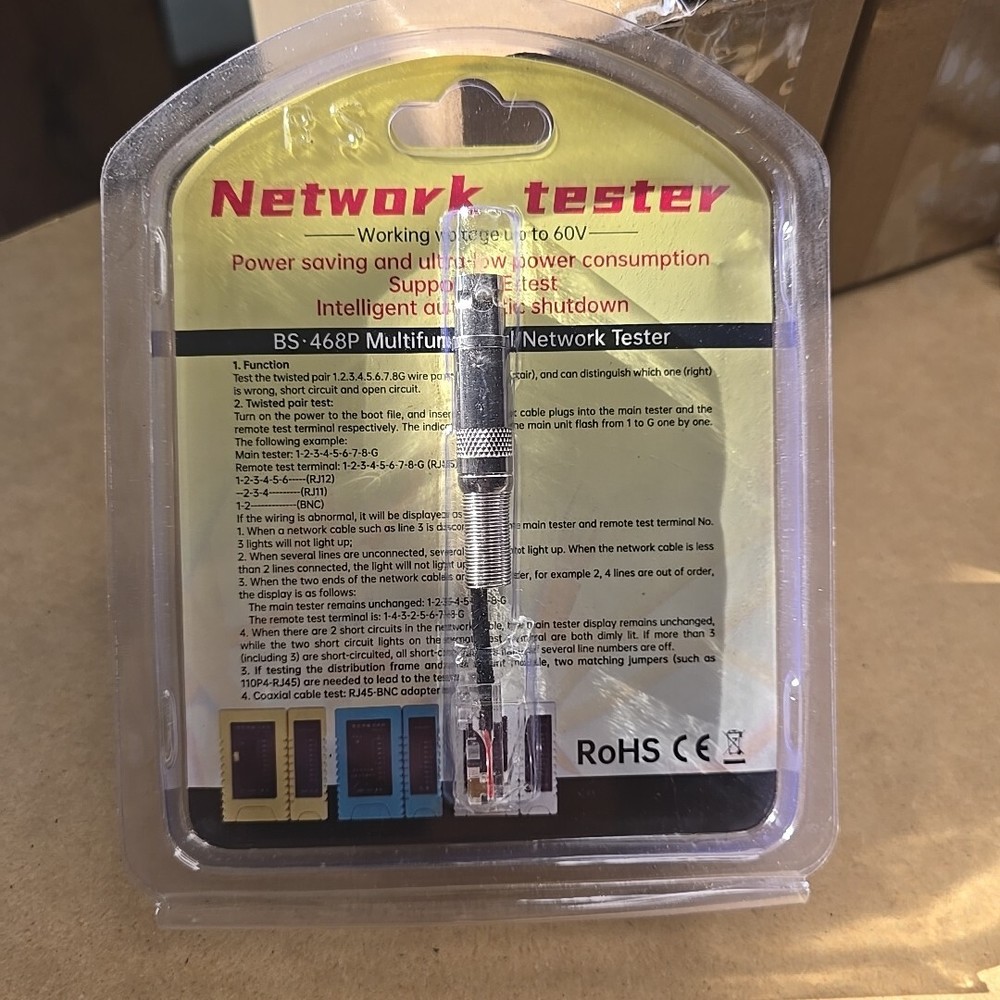 Network LAN Cable Wire Tester & PoE BS-468P Multifunctional Network Tester
