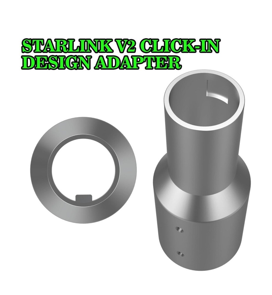 Starlink V2 Pipe Adapter (2 Inch)