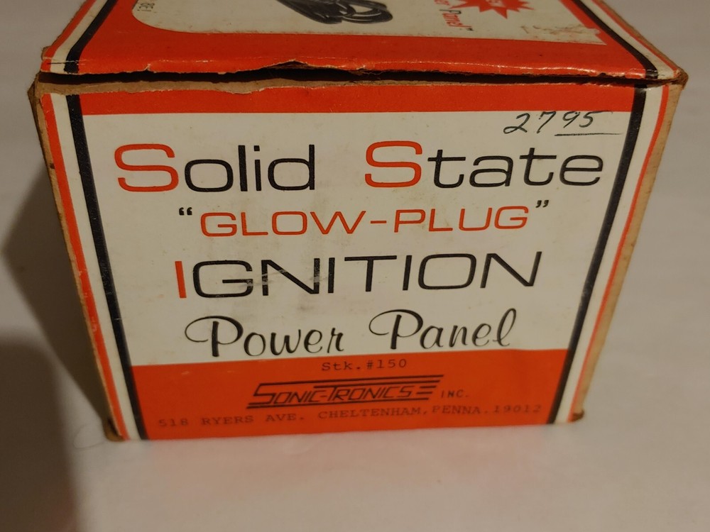 VTG - EMPTY BOX for Sonic-Tronics - Solid State Glow Plug Ignition power panel