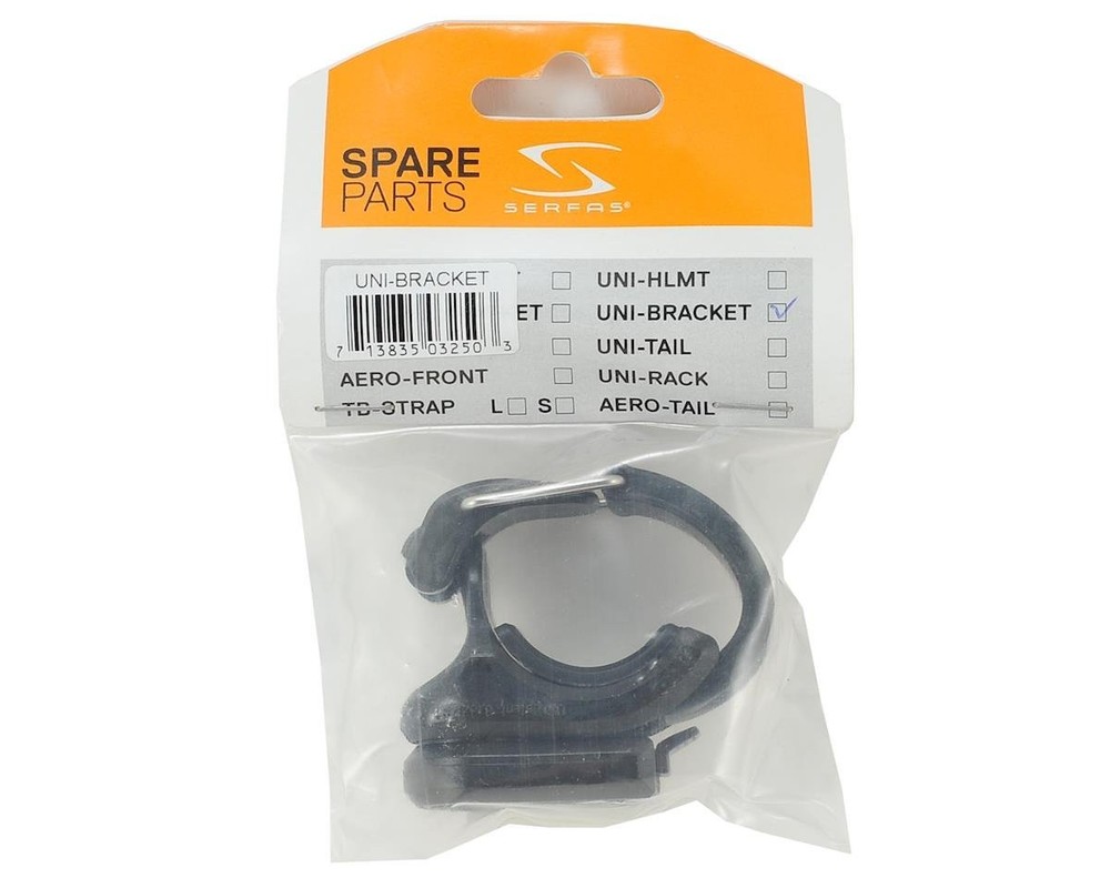 Serfas Universal Handlebar Mount for Headlights UNI-BRKT 31.8mm, Black