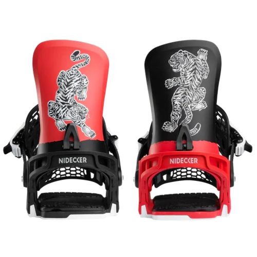 Nidecker Kaon Snowboard Bindings, Red Tiger, Medium