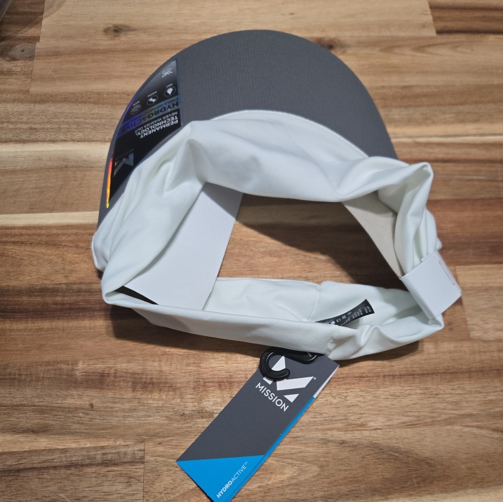 MISSION Cooling Visor White Instant Cooling Hat Sun Visor Same day ship Sexy !
