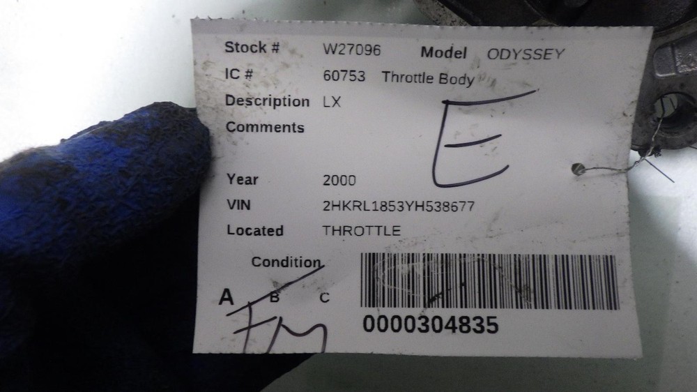00 HONDA ODYSSEY Throttle Body