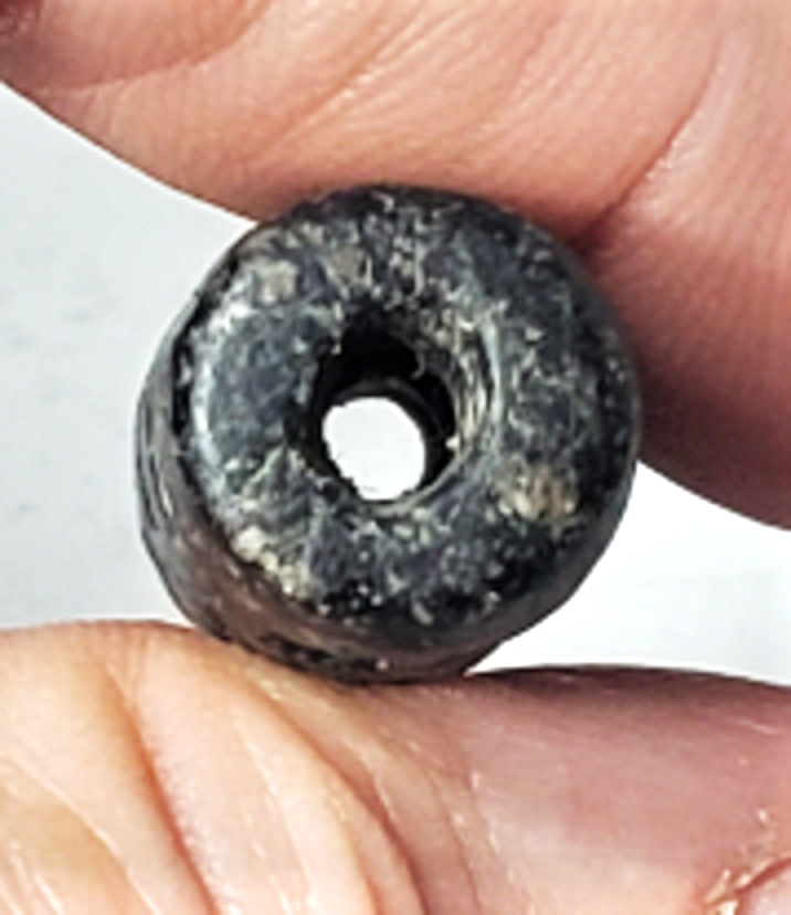 Ancient Black Steatite Dot Pattern Cylindical Seal Lot Uruk
