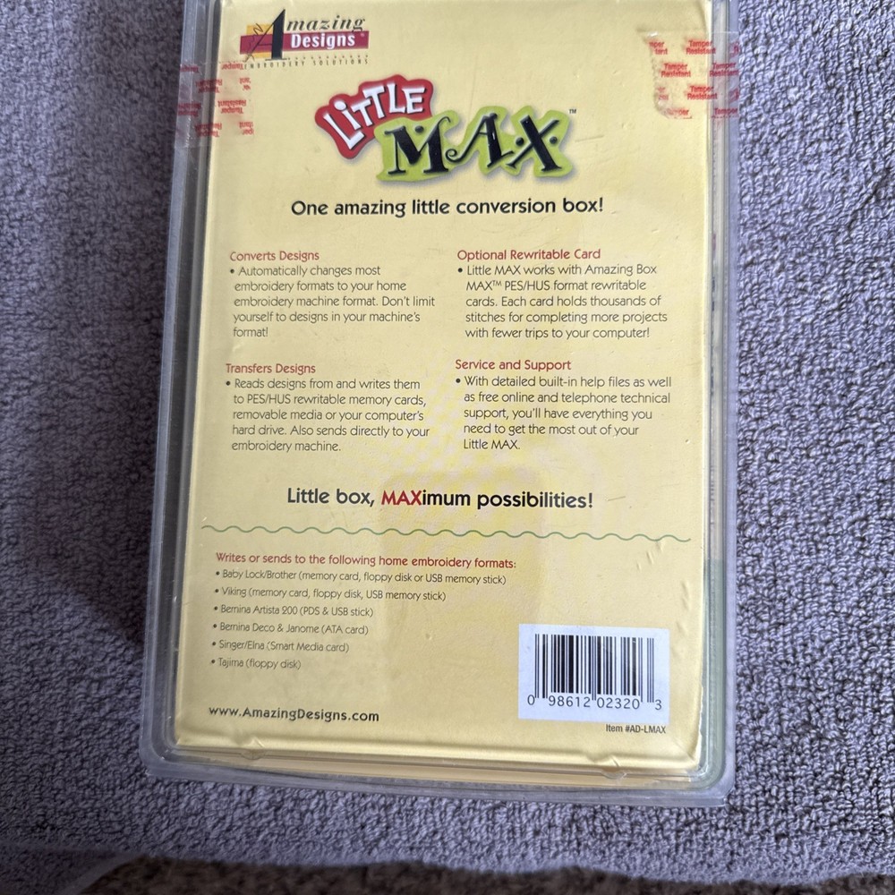 Amazing Designs Little Max conversion box