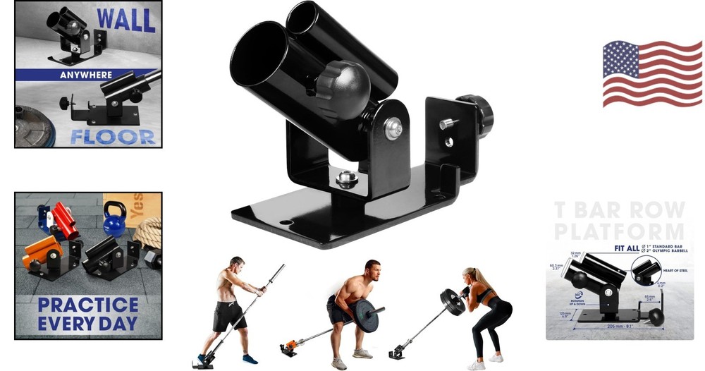 Compact Adjustable T Bar Row Attachment - Elevate Home Workouts to New Heights