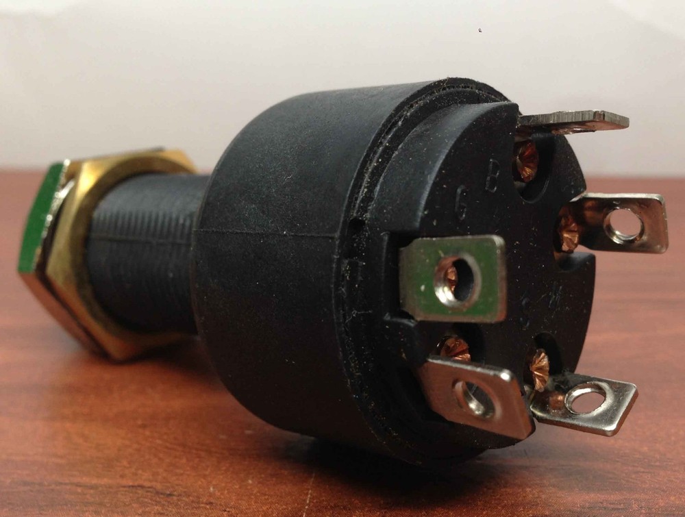 Marine Plastic Ignition Starter Switch 5 Terminals 3 Positions Heavy Duty OFF ON