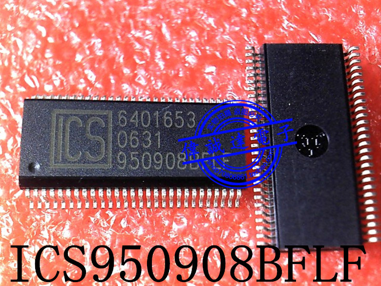 (1 PC) ICS950908BFLF Processor Specific Clock Generator 200.4MHz CMOS SSOP-56