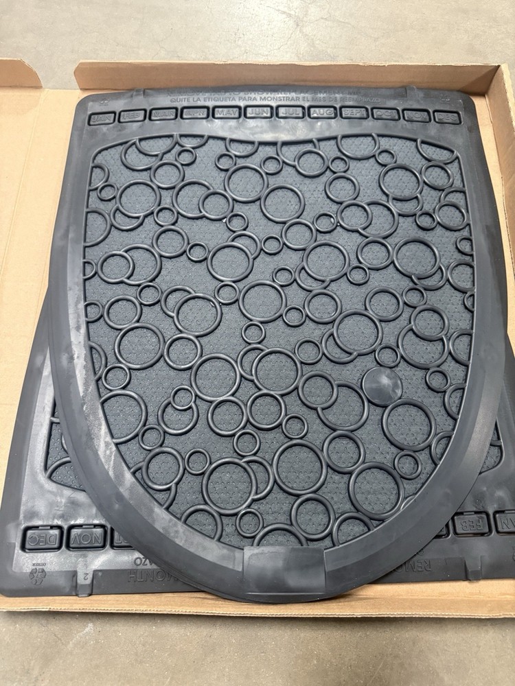 6-pack FRESH PRODUCTS P-Shield Urinal Mat  Black