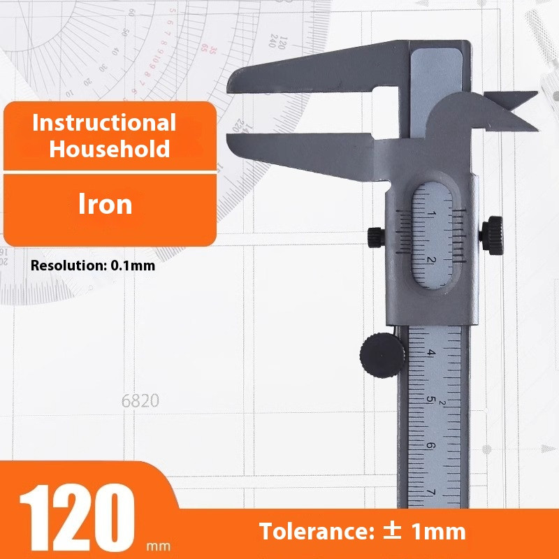 Metal Vernier Caliper with Double Scale Measuring Tool for Insides Outside Depth