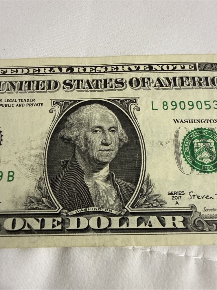 2017A $1 Note Over Ink and Ink Smudge Errors