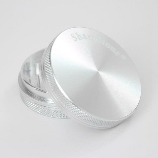 Sharpstone SILVER 2.2" -  2 Piece Hard Top Herb / Spice Grinder AUTHENTIC