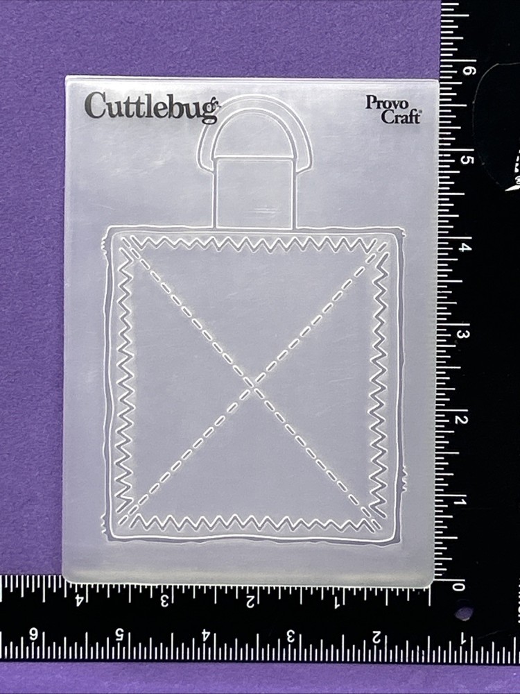 Zig Zag Tag Embossing Folder Cuttlebug Provo Craft Card Making Scrapbooking