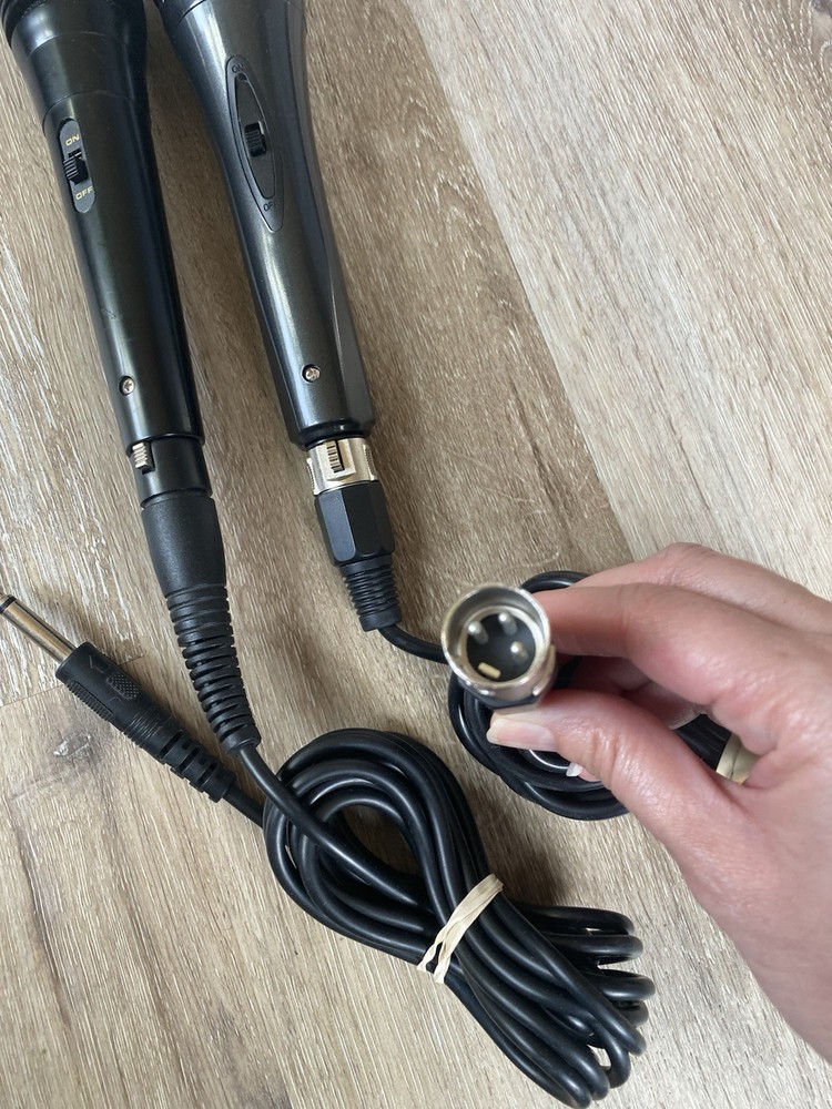 2 Wired Karaoke Machine Dynamic Vocal Microphone Handheld