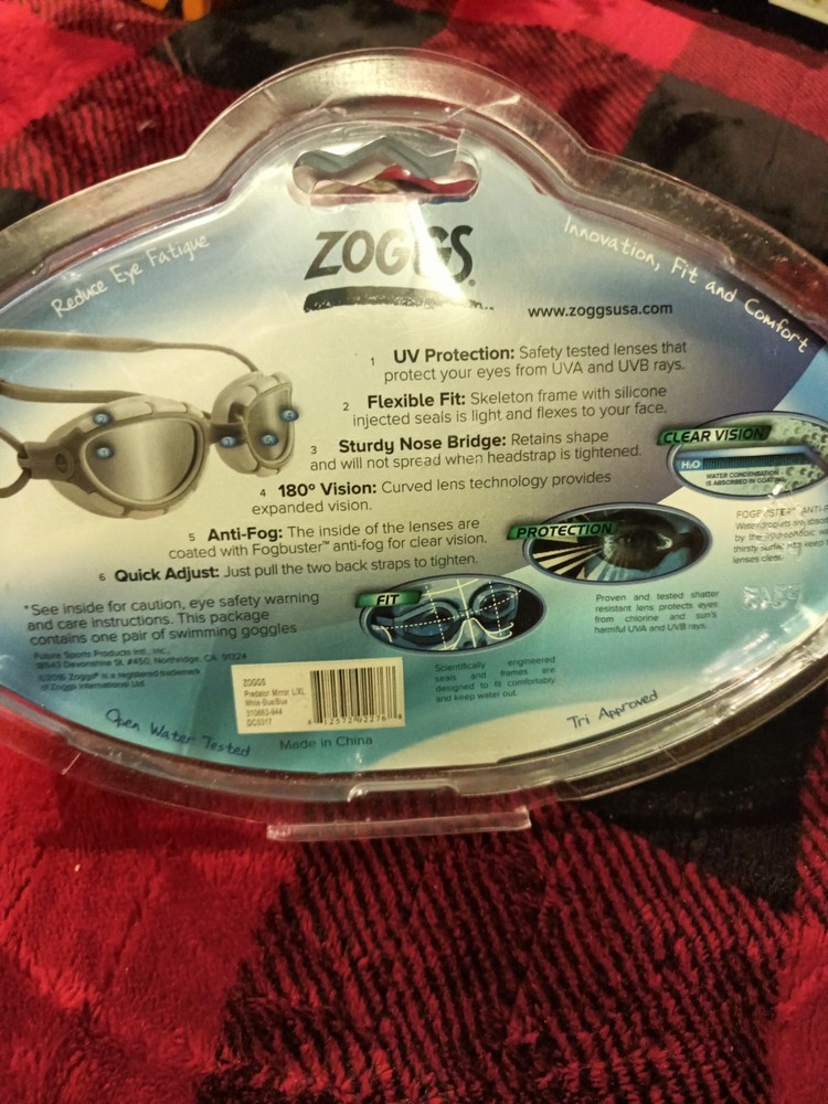 Zoggs Predator Flex Polarized swimming goggles Lot × 2 Medium & Large Bundle