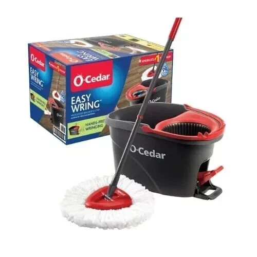 O-Cedar EasyWring Spin Mop & Bucket System- New