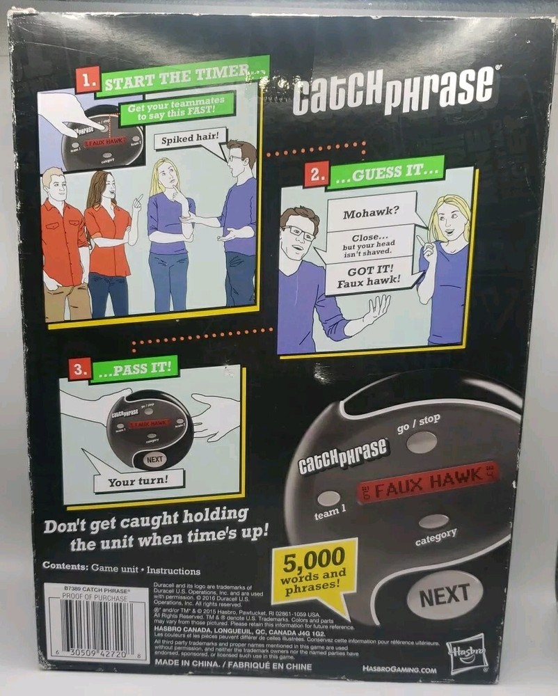 Catch Phrase Handheld Electronic Game Hasbro 2015 New in Box