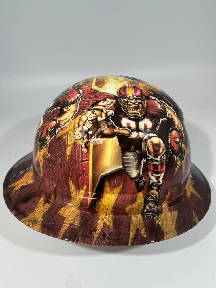 New Full Brim Hard Hat Custom Hydro Dipped WASHINGTON COMMANDERS