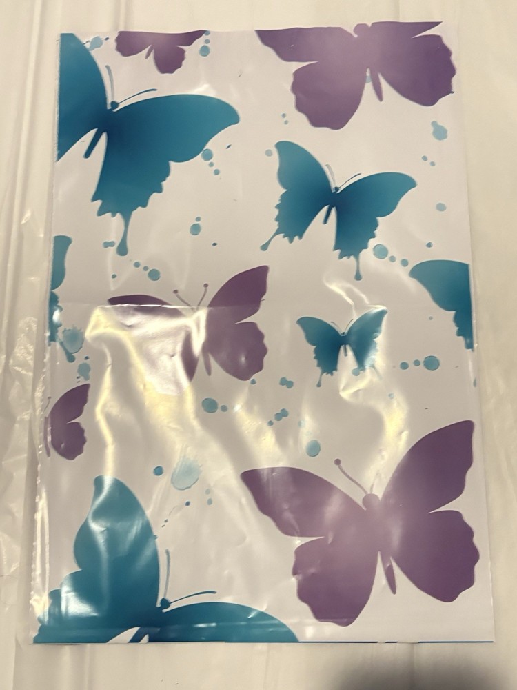 Assorted Decorative Poly Mailers Floral Butterfly Lemon Easter Egg Designs 10x13