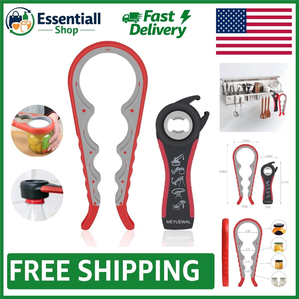 Multi-Function Can and Bottle Opener Kit - Ideal for Arthritis Sufferers