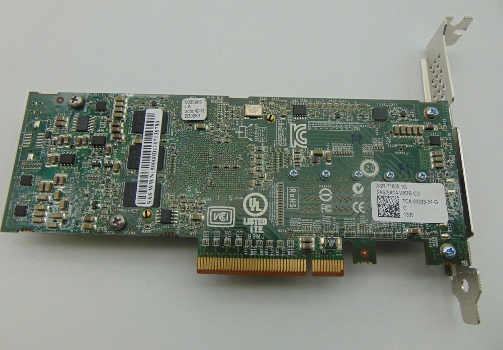 Adaptec ASR-71605 PCI-E 3.0 x8 High Profile SATA/SAS Raid Controller Card