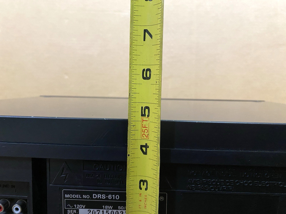 Denon DRS-610 Stereo Cassette Tape Deck Tested Working