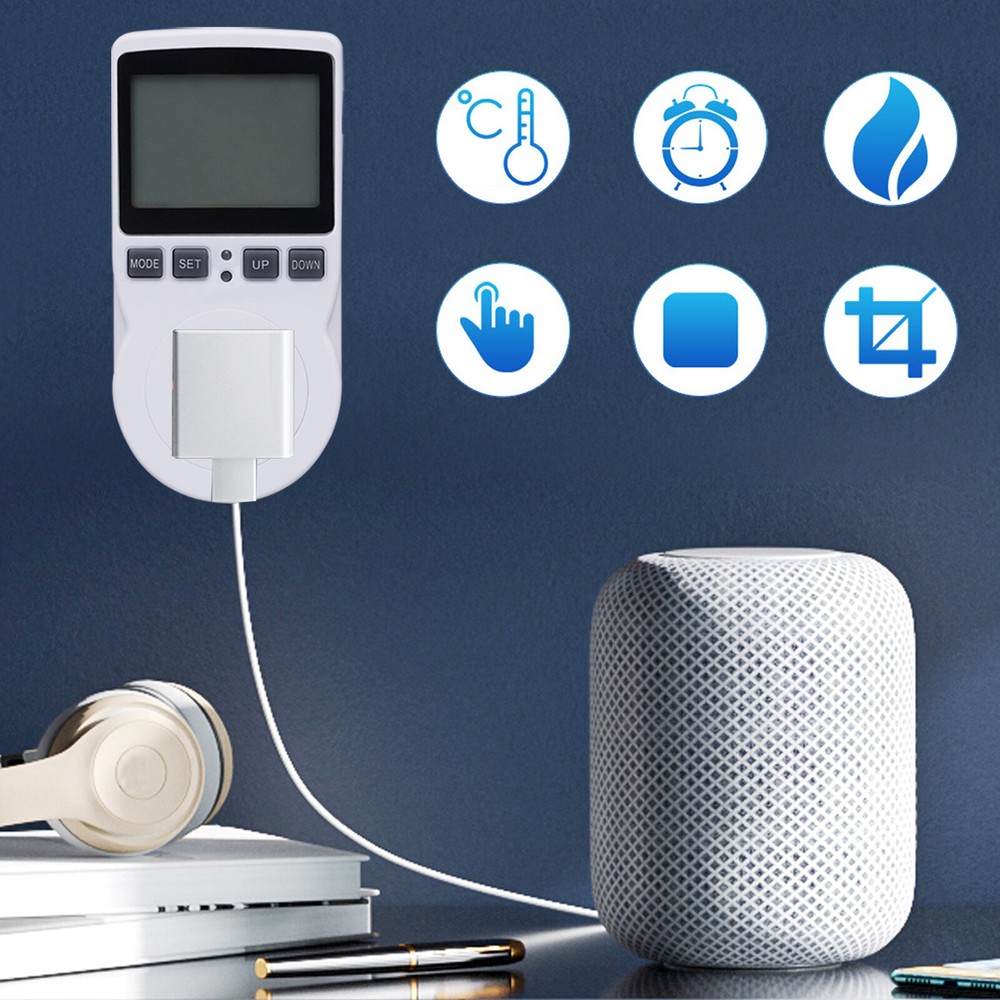 LCD Digital Plug in Thermostat Timer Switch Socket Temperature Controller Switch