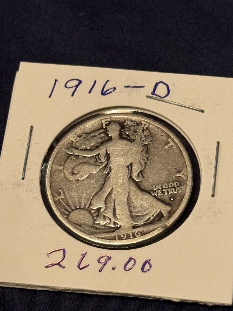 1916 D Walking Liberty Half Dollar