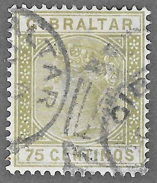 Gibraltar (1889) - Scott # 35,   Used