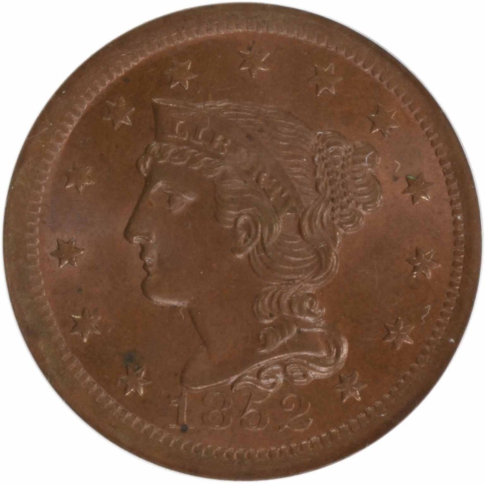 1852 Large Cent MS65BN PCGS