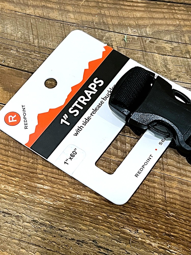 Redpoint Utility Accessory Strap 1” Wide 60” Long w/Side Release Buckle - 1 Pack