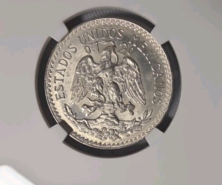 1945-M Mexico 50 Centavos PCGS MS64 Silver Gem BU