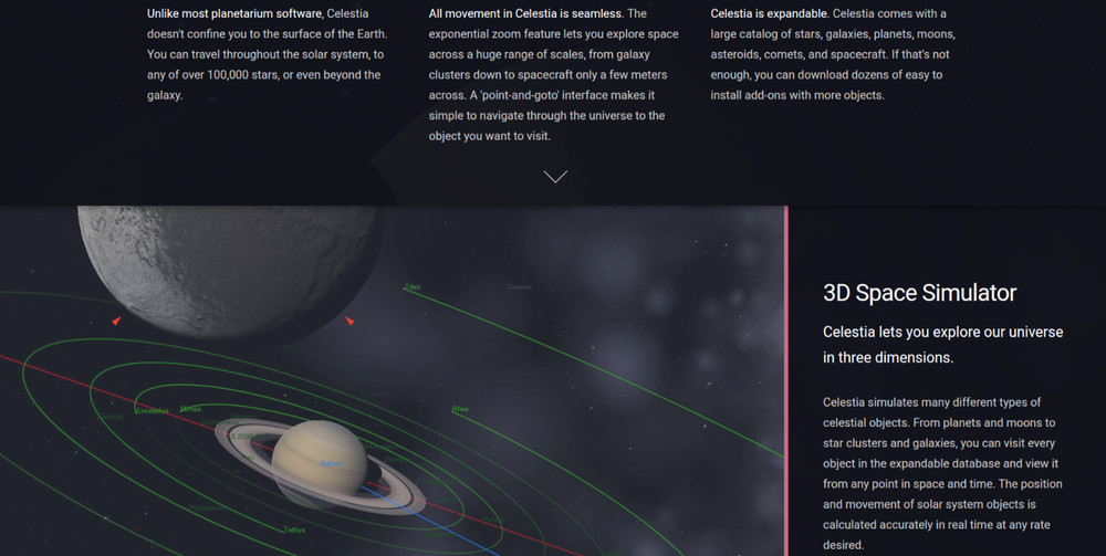 Celestia — real-time 3D visualization of space for Windows & macOS on CD or USB