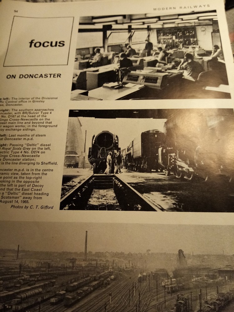 Xm49  Ephemera 1966 Picture B R Doncaster Traffic Control Office