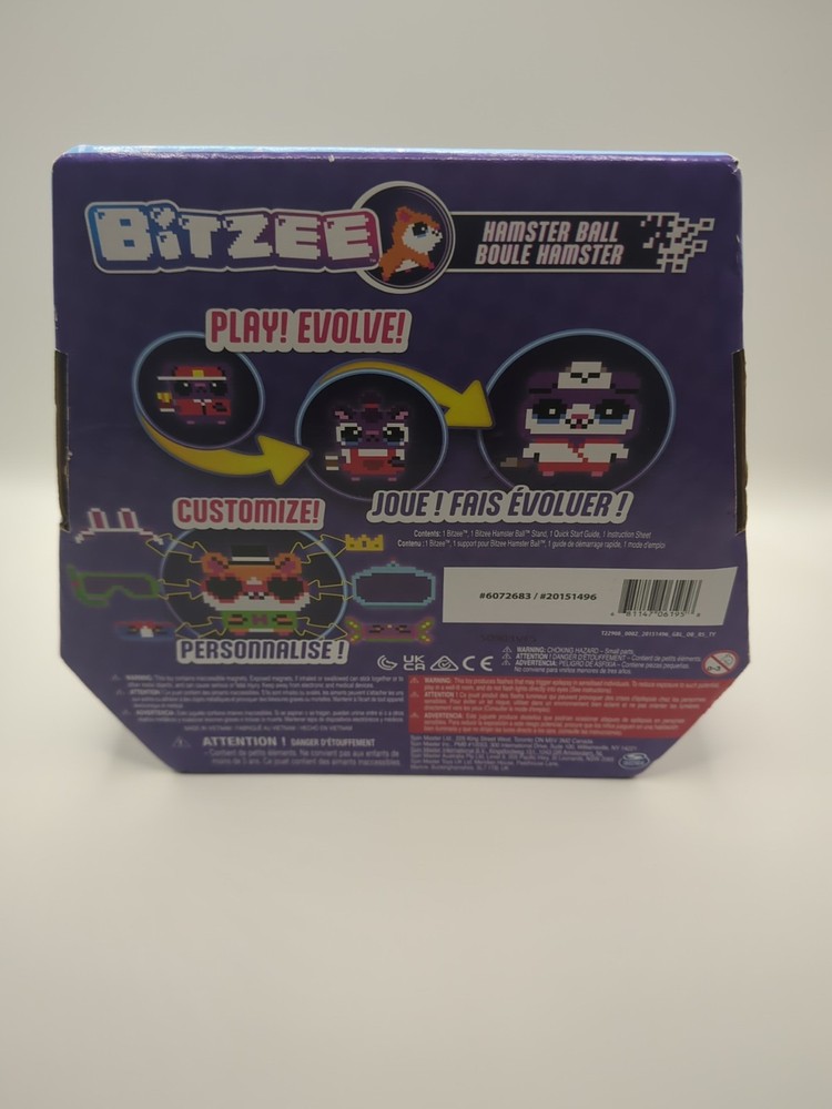 Bitzee Hamster Ball Interactive Toy with Over 20 Hamsters Inside Rolls & Reac...