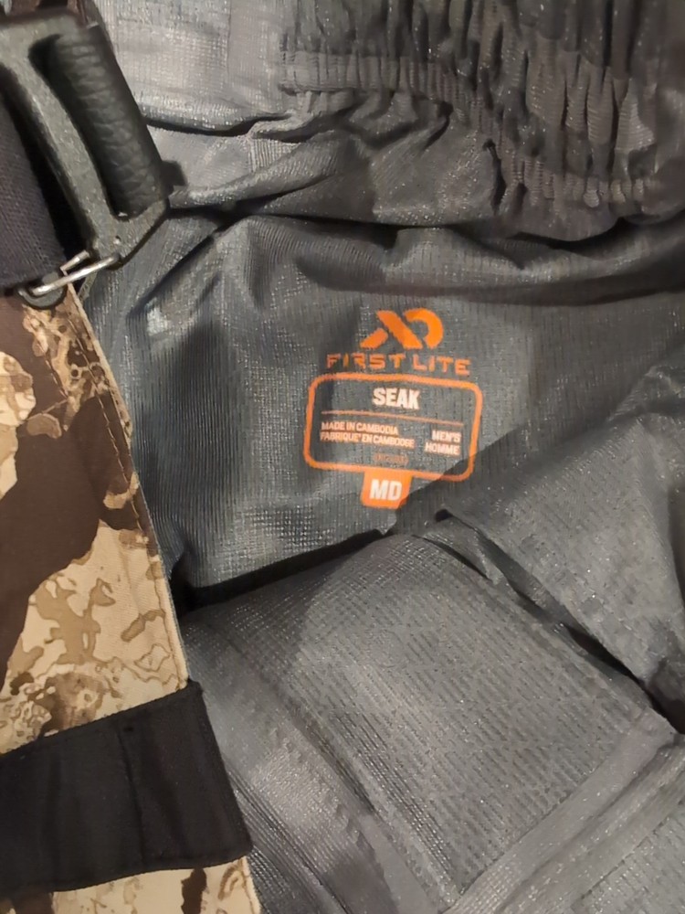 First Lite Seak Stormtight Rain Pants Medium Cipher Excellent Free ship!