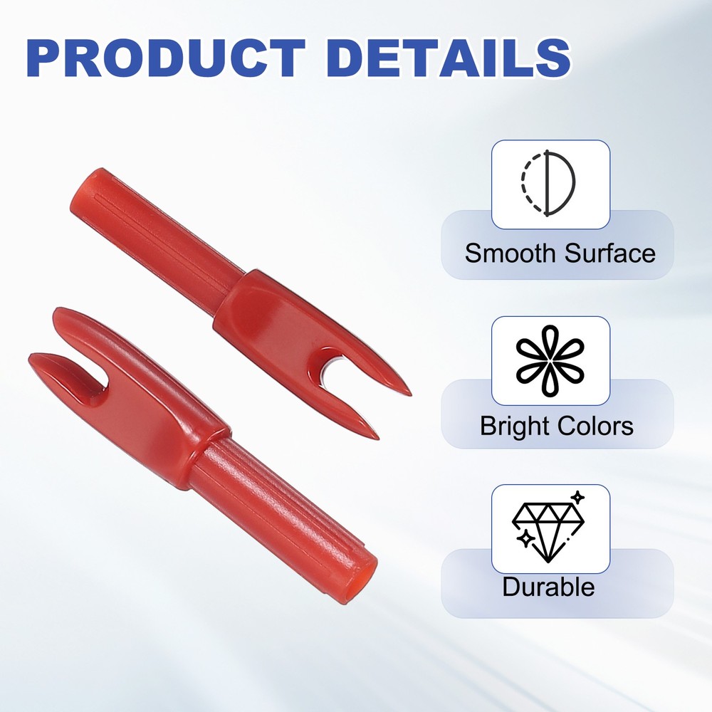 Arrow knuckles 4.2mm, 12 pieces, plastic replacement, red