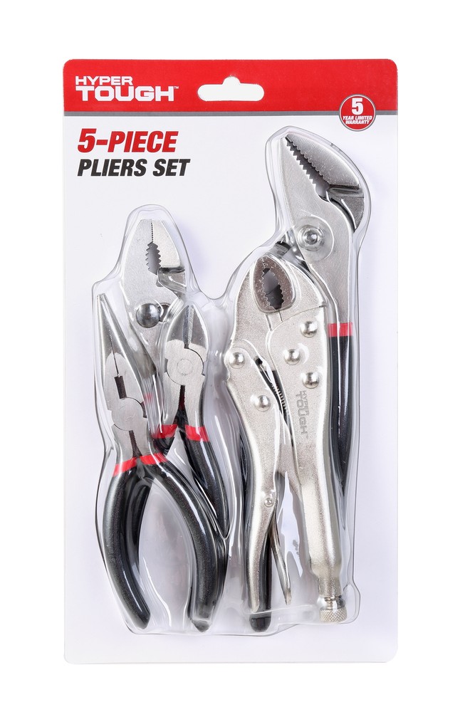 NEW, 5pc Assorted Pliers Set